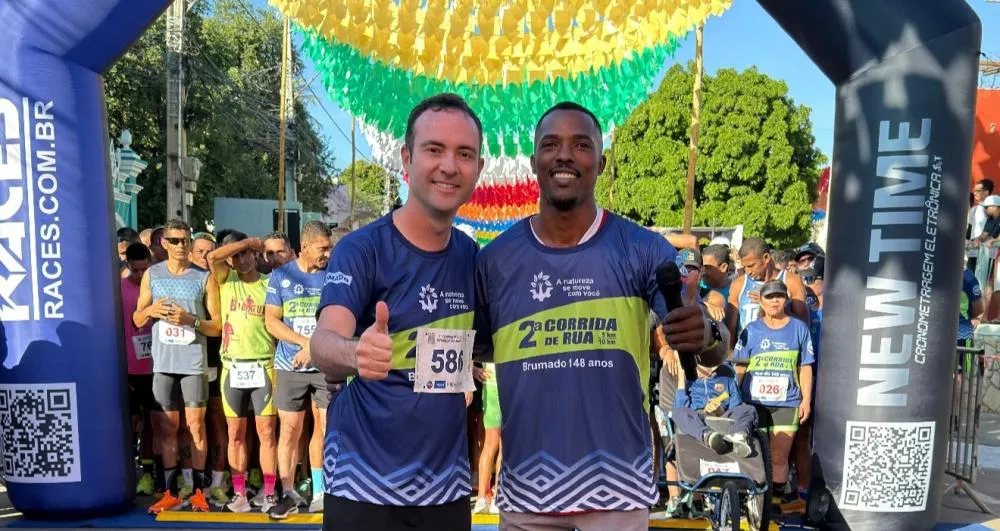 Fabrício Abrantes ficou na 56ª colocação geral entre os atletas e reforçou a importância do esporte durante as comemorações dos 148 anos da cidade- Reprodução/Redes Sociais