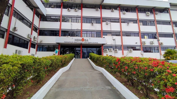Sede da Fundação Hemoba, em Salvador Crédito: Divulgação/Sesab